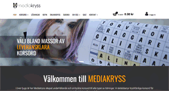 Desktop Screenshot of mediakryss.se